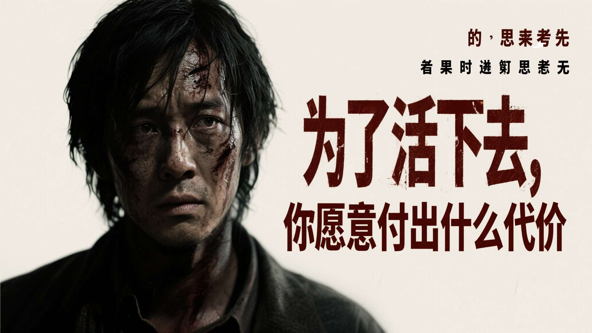 如果你曾经思考过"为了活下去，你愿意付出什么代价"这个问题，那么这部电影将会给你